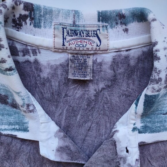 Vintage Fairway Blues Golf Polo Shirt Men's Medium Short Sleeve Retro 90's USA - Picture 8 of 9